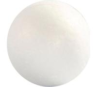 Boules en polystyrène, D : 3 cm, blanc, polystyrène, 10pcs.
