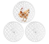 Boules Extérieures pour Poules - Cage Mobile Roulante pour Volailles 3 Pièces,Clapiers Volailles Jardin Pâturage Parcours Libre Ferme