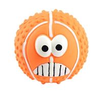 Boules faciales en latex pour chien qui couinent - Jouet pour chien avec visage souriant, boules de visage en latex | Nouveau jouet en latex pour animaux de compagnie, boule souriante avec voix, boule