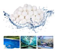 Boules filtrantes 700g pour accessoires de piscine,Balles filtrantes Pompe de filtre à sable pour piscine extérieur, super absorption d'eau peut remplacer 26 kg de sable filtrant pour les systèmes
