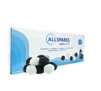 Boules Filtrantes Duo 700 g = 25 kg Sable | Blanc : Ultra-Filtration, Noir : Anti-Odeurs