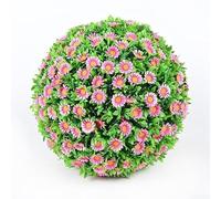 Boules florales décoratives avec fleurs artificielles pour la maison et le mariage - Options colorées disponibles (rose)