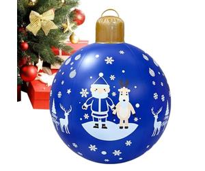 Boules gonflables décoratives 61 x 47 cm réutilisables saisonnières Père | Grands gonflables de Noël pour jardin, porche, pelouse, allée, paysage, porte principale, parc et festivals