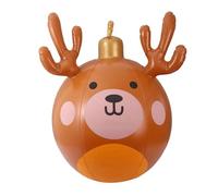 Boules gonflables géantes de Noël | Décorations de Noël en Grosses Boules gonflables | Décoration d'ours et de cerf pour fêtes | pour Jardin, extérieur, Patio, Porche et Sentier de Noël