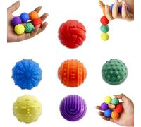 Boules Magnétiques en Silicone,Fidget Toys Anti Stress,Pierre Sensorielle Texturée,6 Pièces Jouets Sensoriels pour Soulager Le Stress et l'anxiété Adaptés pour Adultes Boules De Massage des Doigts