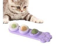 Boules murales d'à chat pour chats, boules d'à chat qui collent au mur | Jouet à mâcher pour chat,Jouets muraux d'intérieur à à chat, boules murales d'à chat pour lécher les chats, jouets teaser de ne