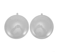 Boules Noël Transparentes 7cm Décoration pour fête Boules Noël(9CM) | Transparence élevée, design clair, pour idéal pour mettre en valeur les contenus intérieurs, lumière douce