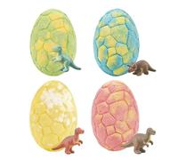 Boules Pour Bain - 4 Pièces Savon Forme Œuf au Longue Durée | Bain Moussant Avec Jouet Dinosaure À L'Intérieur | pour Détente Spa Soin Personnel Été