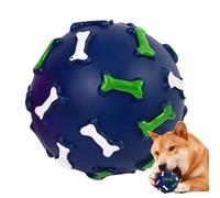Boules pour chien avec grincement,Jouet de dentition pour chiot à motif osseux - Jouet interactif pour chiot | Pour les formateurs de propriétaires et les amoureux des animaux à la maison dans le