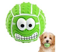 Boules pour le visage de chien grincement - jouets de billes de chien, balles de chien sourire en latex | Bordeaux de piqûres, boules de visage drôles, mâtes et grinçantes pour les chats moyens, les p