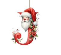 Boules pour travaux manuels - 26 lettres de l'alphabet - Bonhomme de neige en acrylique à suspendre - Décoration festive pour la maison - Pendentif de vacances pour et murs - Parfait pour les fêtes