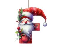 Boules pour travaux manuels - 26 lettres de l'alphabet - Bonhomme de neige en acrylique à suspendre - Décoration festive pour la maison - Pendentif de vacances pour et murs - Parfait pour les fêtes