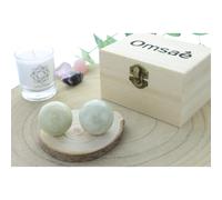 Boules relaxation chinoises jade vert