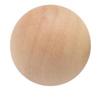 Boules rondes en bois naturel brut pour loisirs créatifs - Boule décorative en bois dur lisse pour projets de décoration d'intérieur - Fournitures artistiques faites à la main (50 mm)