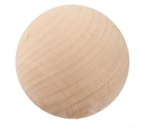 Boules rondes en bois naturel brut pour loisirs créatifs - Boule décorative en bois dur lisse pour projets de décoration d'intérieur - Fournitures d'art faites à la main (60 mm)