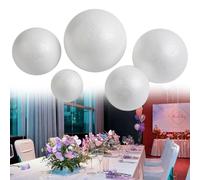 Boules rondes en mousse pour travaux manuels et mariages, idéales pour les décorations de bricolage et le plaisir créatif (8 cm)