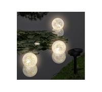 Boules solaires flottantes 3 LED pour étang piscine