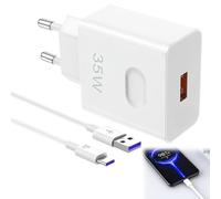 BOULESENM 35W Chargeur USB Supercharge avec Câble USB C 2m pour Honor 200 400 Lite Pad X9a X6c X6b X7b Magic6,35W Chargeur Rapide pour Honor 90 70 Lite Magic6 6Pro X8a X7a X6a Pad X9a 8