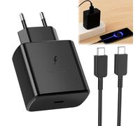 BOULESENM 45W Chargeur USB C pour Samsung Galaxy S24/S23/S22/S21 Ultra/S20/S20+/Note 20/10/9/8/A73/A53/A52/S10/S9,Chargeur Charge Rapide avec 1.8m Câble USB C,Chargeurs Rapide USBC pour Fold5,Flip5