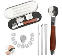 BOULESENM 6 PCS Rape a Pied,Coupe Cors Corne pour Callosités dur Coupe cors Peaux dures et Mortes,Lime Pied,Kit Pedicure pour Pied pour Enlever Les Callosités, Outil de Soin des Pieds