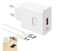 BOULESENM 66W Supercharge Chargeur Rapide avec 6A Câble USB C 1.5m,Chargeurs pour Téléphones Portables pour Honor Magic6 Lite 7 Lite 6 Mate 60 50 P60 Pad X9 X8a,pour Honor 200 Lite 400 Magic7 Lite