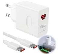 BOULESENM 88W Supercharge Chargeur Rapide pour 200 400 Lite Magic6 Lite 2 Ports PD Chargeur Rapide & 6A Câble USB C 1.5m,Chargeur USB Rapide,Prise Usbc Charge Rapide,pour Magic7 Lite