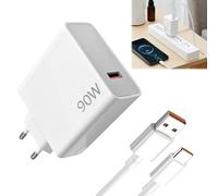 BOULESENM 90W Chargeur Rapide avec Câble USB C 1.5M pour 15 14 13 Ultra POCO F6 X7 F7 Pro,Chargeur Turbo Hypercharge pour Note 14S 13 Pro5G 13 Lite13T Mix Flip Pad 7 Pro POCO M6 X6 F5