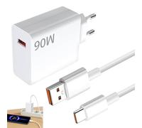 BOULESENM 90W Chargeur Rapide avec Câble USB C 1m pour 14C 13C Note 14 13 12S 11S 10 9 Pro,Chargeur Charge Rapide USBC pour 15 14 13 Ultra POCO F6 X7 F7 Pro
