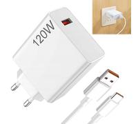 BOULESENM Chargeur 120w pour Xiaomi 14T Pro/14 Ultra/13T Pro/12T/13 Pro13 Lite/13/12/X/POCO X7 ProX6/POCO F6 ProF6/X4 GT Pad 7 6,Chargeur Rapid 120W avec Câble USB C 1m pour Redmi Note 11 11s 13 Pro