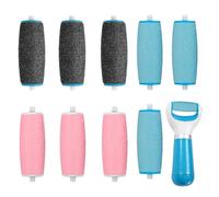 BOULESENM Lot de 9 Rouleaux de Remplacement pour Scholl Velvet Smooth,3 Types de Rugosité,Rape Pied,Rapeuse Pieds électrique,pour Pedicure Piéd Electrique,Rape Piéds,Soins des Piéds Sains