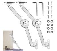 BOULESENM Verin Porte Cuisine, 2 PCS Charniere Relevable,Ascenseur Réglable de Charnière de Support,Charnière Porte Cuisine,Soutien de Couvercle à Fermeture Douce pour Placard,Coffre à Jouets Support