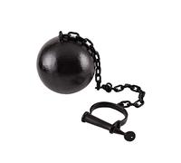 Boulet de bagnard, menottes de pied avec chaîne et boule en fer, Moyen-Âge, GN, Viking