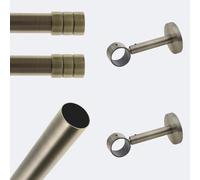 BOULET Kit barre à rideaux 2m00 Tendance 28mm Mur Cylindre 2ST Bronze