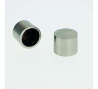 BOULET Lot de 2 Embouts Capuchon 20mm - Nickel Mat