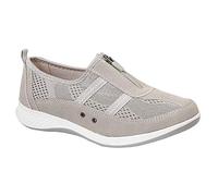 Boulevard - Baskets Daim et Textile - Femme (37 FR) (Gris)