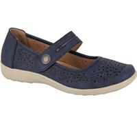Boulevard - Chaussures à lanières pour femmes, perforées DF2344 (42 EU) (Bleu marine)