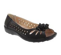 Boulevard , Peep-Toe femme - Noir - noir, 38.5
