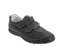 Boulevard - Chaussures extra larges en cuir et à sangles - Femme (DF156)