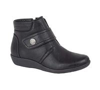 Boulevard - Chaussures Haute pour Pieds Large - Femme (41 FR) (Noir)