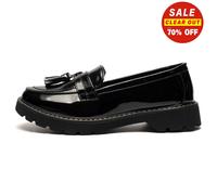 Boulevard Cora Femmes Smart Casual Hi-Shine Classiques Fashion Toggle Loafers