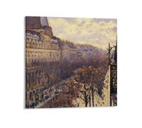 Boulevard Des Italiens-Gustave Caillebotte Impression sur toile Décoration murale 50,8 x 50,8 cm