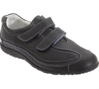 Boulevard - Chaussures Extra Larges En Cuir Et À Sangles À Scratch - Femme