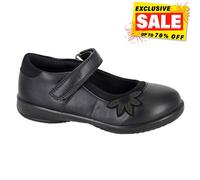Boulevard Fille Junior PU Cuir Tactile Fermeture École Chaussures Noir