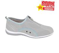 Boulevard La Rochelle Loisirs Femmes Suède Cuir Chaussures Quotidiennes Grises