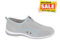 Boulevard La Rochelle Loisirs Femmes Suède Cuir Chaussures Quotidiennes Grises