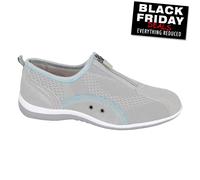 Boulevard La Rochelle Loisirs Femmes Suède Cuir Chaussures Quotidiennes Grises