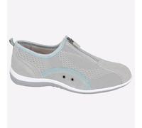 Boulevard La Rochelle Loisirs Femmes Suède Cuir Chaussures Quotidiennes Grises
