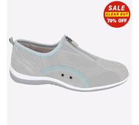 Boulevard La Rochelle Loisirs Femmes Suède Cuir Chaussures Quotidiennes Grises