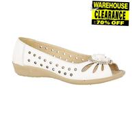 Boulevard Mia Fleur Femmes Décontracté Quotidien Mode Smart Robe Chaussure Blanc