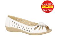 Boulevard Mia Fleur Femmes Décontracté Quotidien Mode Smart Robe Chaussure Blanc